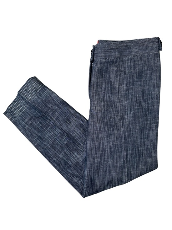 Oscar de la Renta Pants - Vintage Oscar by Oscar De La Renta Women’s 12 Dark Chambray Denim Trouser Pant